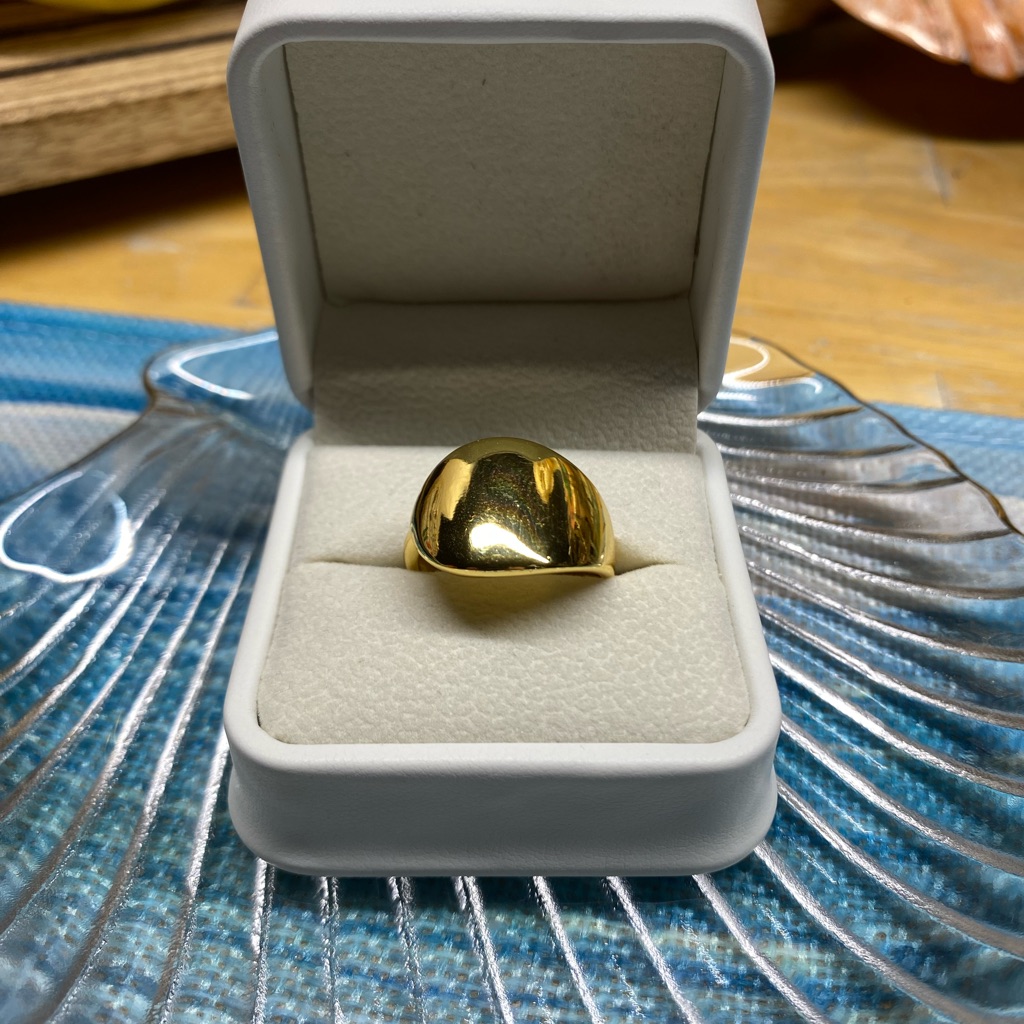M169 Gold Plate Solid Silver Ring S925